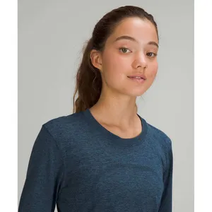 Lululemon Swiftly Relaxed Long Sleeve Shirt True Navy Iron Blue Small thumbnail 3