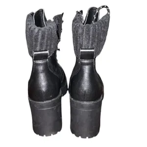 Chelsea & Violet Black Leather Suede Boots(Size 10M) thumbnail 7