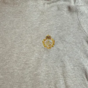 Lauren Ralph Lauren Womens Oatmeal Beige Cotton Turtleneck Crest Logo Top S VTG thumbnail 3