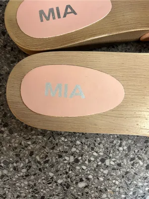 MIA Tan Slide Sandals with Buckle Detail thumbnail 6