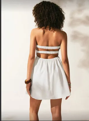 Shein White Mini Dress thumbnail 2