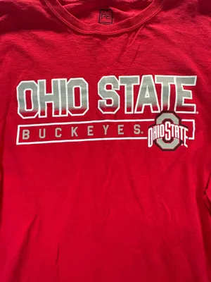 Ohio State Buckeyes Long Sleeve Shirt Mens Large Red ProEdge OSU Graphic Tee thumbnail 4