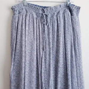 American Eagle Floral Straight Wide Leg Boho Pants thumbnail 3