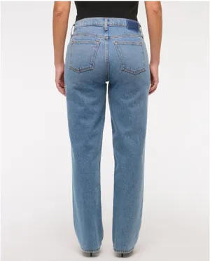 Abercrombie Curve Love Mid-Rise 90s Jeans Straight thumbnail 2