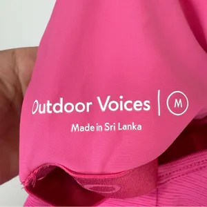 Outdoor Voices tech sweat leotard in hot pink Women's Size Medium thumbnail 4
