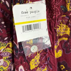 Free People Intimately Dress SZ Medium Marsha Lace Slip NWT Wine Floral Boho thumbnail 8