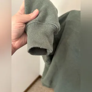 American Eagle Mock Neck Fleece Sweatshirt X-Small Green thumbnail 6