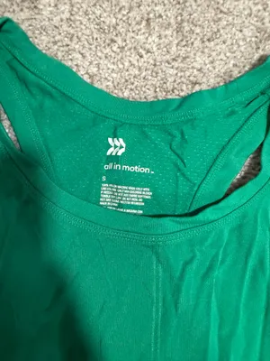 All in Motion Green Tank Top thumbnail 3