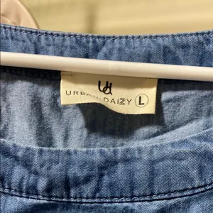 Uniqlo Blue Button-Down Blouse thumbnail 5