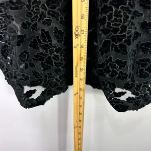 7 For All Mankind Velvet Burnout Floral Top Small‎ Whimsigoth Victorian Romantic thumbnail 3