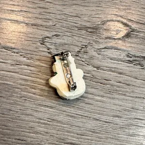 Vintage‎ Snowman Pin Brooch Holiday Christmas Winter Accessory Cute Fun thumbnail 3