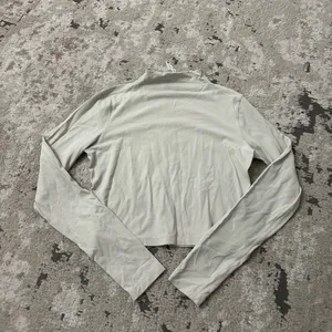 Lululemon All Aligned Mock Neck Long Sleeve Shirt Size 8 - White Opal thumbnail 2
