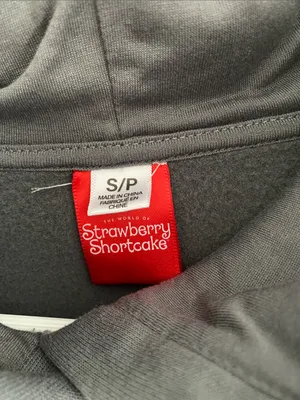 Strawberry Shortcake Berry Cute Graphic Gray Sweatshirt SMALL thumbnail 3