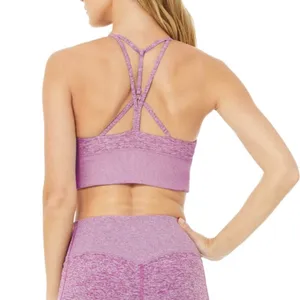 Alo Yoga Alosoft Lavish Sports Bra Strappy Women’s Size Small Purple Active Soft thumbnail 2