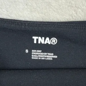 TNA Aritzia Black‎ Tube Top Bandeau Strapless Slim Fit Small thumbnail 3