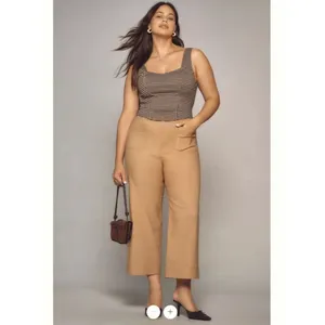 Anthropologie Maeve The Colette Cropped Wide-Leg Trousers thumbnail 5