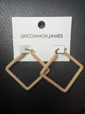 NWT Uncommon James Girl Boss 2.0 Geometric Hoop Earrings thumbnail 2