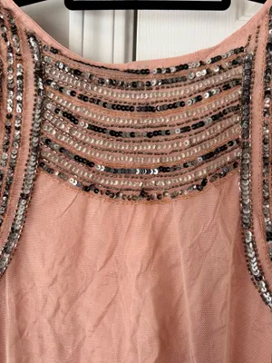 Anthropologie Sequin Embellished Stripe Tank Top, Size M thumbnail 11