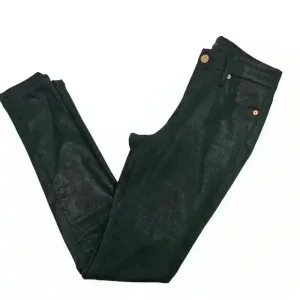 7 For All Mankind Women's Skinny‎ Jeans Size 24 Black Coated thumbnail 4