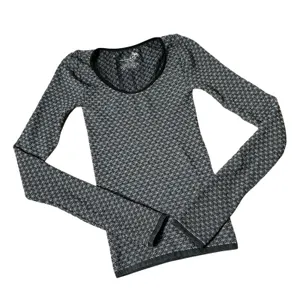 Free People Intimately Snowflake Geometric Top Womens L/XL Black White Layering thumbnail 1