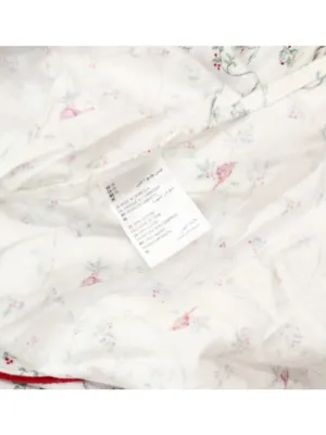 NWT Charter Club Printed Flannel Pajama Set Delicate Cardinal White Multi 1X thumbnail 8