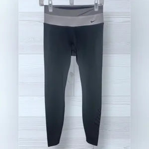 NIKE Women’s Dri Fit Athletic Leggings with Glossy Logo Graphic thumbnail 2