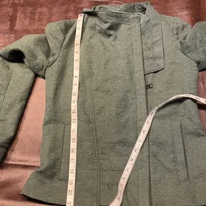 Vince Green Moto Jacket Womens XS Lightweight Full‎ Zip Pockets Textured thumbnail 15
