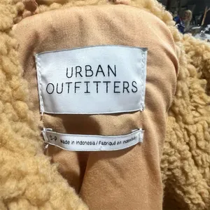 Urban Outfitters Women's Teddy Jacket Brown Zip Up Size S Standard thumbnail 11