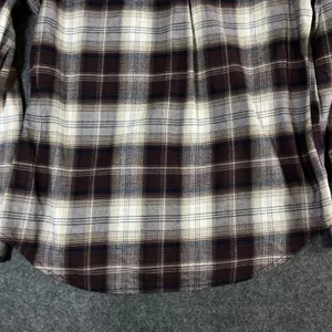 Carhartt Brown Plaid Button Down Flannel Shirt Womens Large Outdoor workwear thumbnail 11