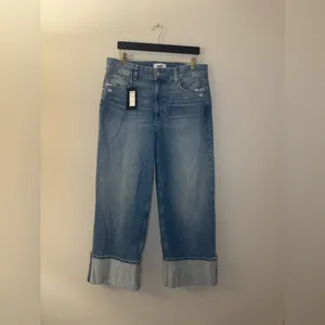 PAIGE Dark Blue Flare Jeans thumbnail 3