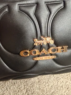 NWT Coach Maggie Large Tote Bag In Signature Leather Black 100% Authentic thumbnail 14
