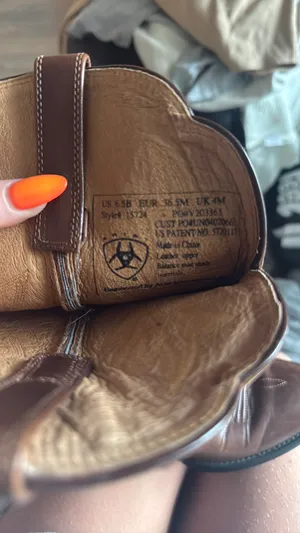 Ariat Boots Cowgirl Brown Leather thumbnail 7