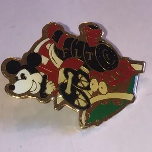 Disney Independent Order of Odd Fellows Daughters of Rebekah Mickey Mouse Train Pin thumbnail 3