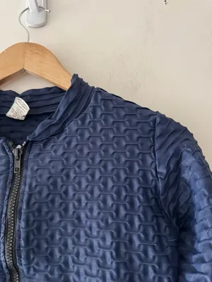 Booty By Brabants Chrome Track Zip Up Jacket Navy‎ Blue thumbnail 2