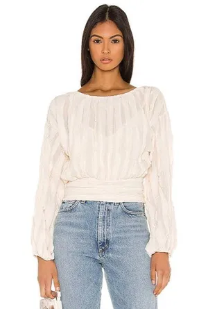 Line & Dot Ivory Janet Top NWT! thumbnail 1