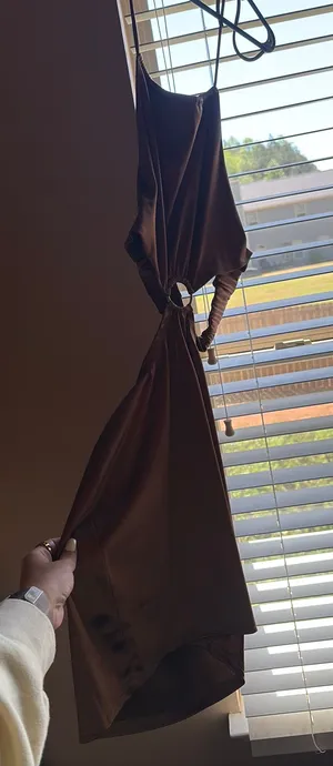 Brown satin dress better be  thumbnail 1