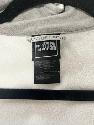 White Northface Hooded Zip Up Jacket thumbnail 5