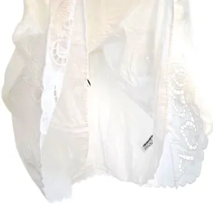 Zara NWT Cotton Eyelet Embroidered V-Neck Mini Halter Dress Lined Size M thumbnail 12