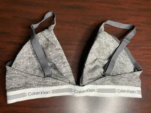 Calvin Klein Grey Bra Size Large thumbnail 3
