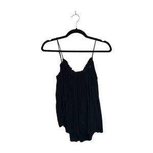 Maurices Studded Gauzy Swing Tank Top Solid Black Cami Boho thumbnail 5