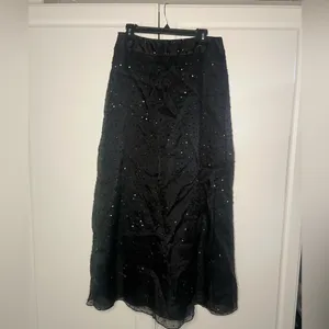 Tahari 100% Silk Beaded Maxi Skirt thumbnail 5