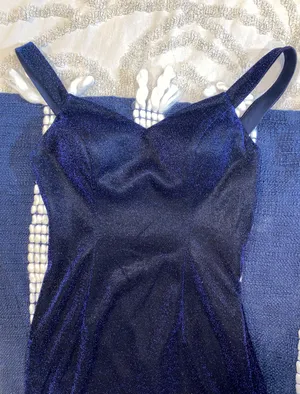 navy blue prom/formal dress thumbnail 5