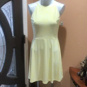 Bar III yellow sleeveless NWT dress thumbnail 3
