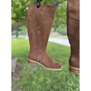 Maurice's Women's Faux Suede Calf Zipper Boots.‎ Size 6M 1 In H Heel Unlined thumbnail 6