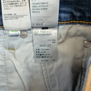 Levis Ribcage Straight Ankle Jeans Womens 25 Blue Medium Wash 72693-0121 thumbnail 6