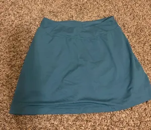 Title Nine Athletic Skort Small Teal Green Black Undershorts Elastic Waist thumbnail 1