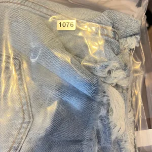 1076 |Altar'd State Distressed High Waisted Boho Denim Shorts Light Wash Women L thumbnail 10