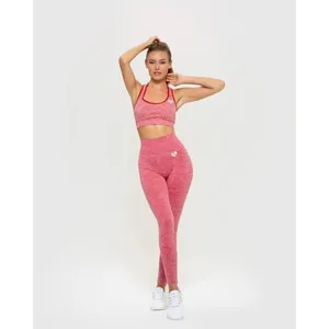 ✨Women’s Best Move Seamless Red Marl Sz Small Leggings✨ thumbnail 4