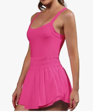 Nirovien Womens Skortsie Athletic Tennis Dress thumbnail 7