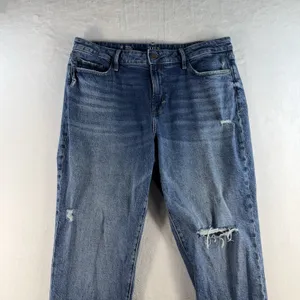 a.n.a. A New Approach Sz 14 Jeans‎ Mid Rise Boyfriend Straight Distressed Grunge thumbnail 4